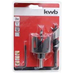 Kit Para Instalación De Cerradura 3pzas Con Brocas Kwb